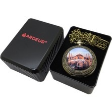 Ardeur® Vintage Ayasofya Camii Desen Işlemeli Isme Özel Lüks Cep Saati | Köstekli Saat