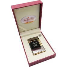 Ardeur® Prestige Siyah Altın Isme Özel Çakmak | Hediyelik Çakmak