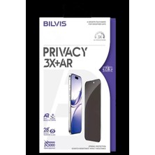 Apple iPhone 16 Pro Max Bilvis 3x Ar Hayalet Cam Ekran Koruyucu - Siyah