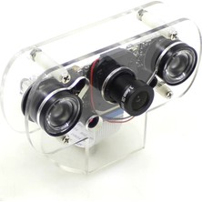 Raspberry Pi 2b/3b+/4b 5 Mp Ir-Cut Gece Görüş Kamera Kiti — LED + Akrilik Kasa