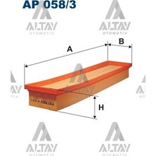 Filtron Fıltron Hava Filtresi 206 04= 1.6 16V / 307 05= 1.6 16V 1444FE