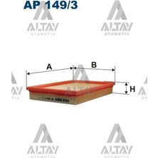 Filtron Fıltron Hava Filtresi Polo / Golf4 / Bora / A3 / Toledo / Leon 03= 1.4-1.6 16V-1.4 Tsı 036198620