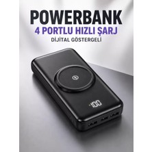 MiraLive 10.000 Mah Powerbank 4 Portlu Hızlı Şarj Dijital Göstergeli