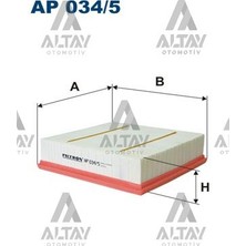 Filtron Fıltron Hava Filtresi W176 / 246 / 117 Seri A-B 12= Om 651-607 A6510940204