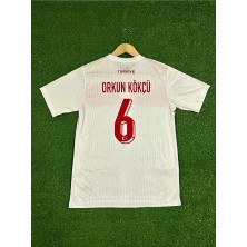 Jabuka Türkiye Euro 2024 Orkun Kökçü Yetişkin Forması (Beyaz)