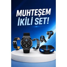 Zenvia Kablosuz Bluetooth Bağlantılı Kulaklık ve Dokunmatik Ekran Akıllı Saat Arama Cevaplama