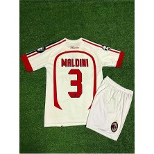 Jabuka Milan 2007 Maldini Çocuk Forması (Beyaz)