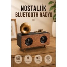 Marsilyan Nostaljik Radyo Bluetooth Bağlantılı Şarjlı Yüksek Ses Kaliteli
