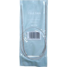 Sultan Çelik Telli Misinalı Şiş Numara 2,5 ( 2,5 Mm) 80 cm (Iki Şiş Arasi Ölçüsü 80 Cm'dir.