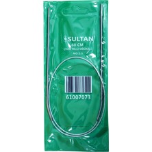 Sultan Çelik Telli Misinalı Şiş Numara 2,5 ( 2,5 Mm) 60 cm (Iki Şiş Arası Ölçüsü 60 Cm'dir.)