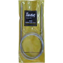 Tunç Çelik Telli Misinalı Şiş Numara 4 (4,0mm ) 100 cm (Iki Şiş Arası Ölçüsü 100 Cm'dir.)