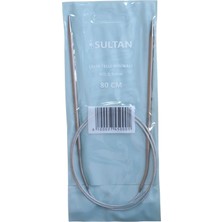 Sultan Çelik Telli Misinalı Şiş Numara 3,5 ( 3,5 Mm) 80 cm (Iki Şiş Arasi Ölçüsü 80 Cm'dir.)
