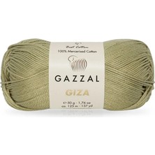 Gazzal Giza 100% Merserize Pamuk Örgü Ipi 2494 / 5 Adet