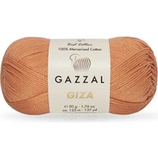 Gazzal Giza 100% Merserize Pamuk Örgü Ipi 2493 / 5 Adet