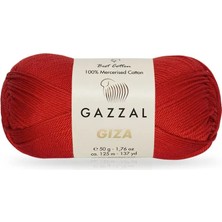 Gazzal Giza 100% Merserize Pamuk Örgü Ipi 2466 / 5 Adet