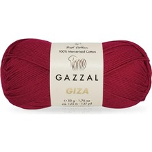 Gazzal Giza 100% Merserize Pamuk Örgü Ipi 2487 / 5 Adet