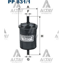 Filtron Fıltron Yakıt Filtresi (Benzin) Clio I-Iı-Iıı / Kango / Megane / Twingo / C2 7700845961 - 3558252