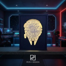 3Dlab Three-Dimensional Systems Star Wars Shadow-Gölge Dekoratif Kitaplık LED Box-Kutu Masa Lambası