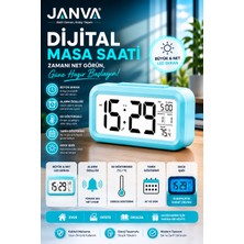 Janva Masa Saati Alarmlı Termometreli Mutfak Ders Çalışma Saati