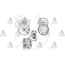 GMB Ford Transit 2001 ve Sonrası Vantilatör Gergisi Komple 2.4 YC1E6A228AH