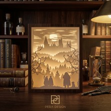3Dlab Three-Dimensional Systems Harry Potter Shadow-Gölge Dekoratif Kitaplık LED Box-Kutu Masa Lambası