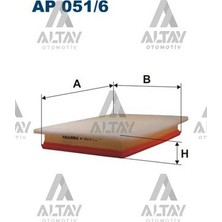 Filtron Fıltron Hava Filtresi Astra H 1.6 16V 04= / Zafira B 08=1.9 D 5834279