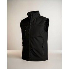 Kdm Kafkas Tactical Erkek Yelek Softshell Su Geçirmez Tam Fermuarlı Cepli Normal Kalıp Spor Yelek