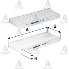 Filtron Peugeot 301 2012 ve Sonrası Polen Filtresi Karbonsuz