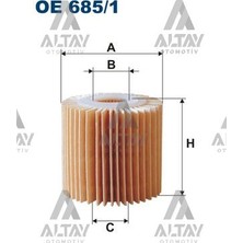 Filtron Fıltron Yağ Filtresi Corolla 1.4 Dizel D4D / Yaris 1.4 D4D / Auris 13= 04152-31110