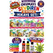 Üçgen Yayıncılık 2.sınıf Öğretmen Tavsiyeli Okumayı Sevdiren 16 Sayfa 10 Kitaplık Hikaye Seti-4 (Slime Set Hediyeli)