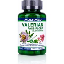 Multimed Valerian Complex – Valerian, Passiflora, Melisa, Ihlamur & Mayıs Papatyası Ekstresi 60 Kapsül