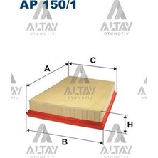 Filtron Fıltron Hava Filtresi Fiesta 02= 1.6 Tdci Üçgen 5S619601AA
