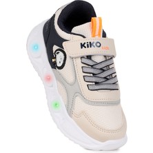 Kiko Kids  Pean Işıklı Cırtlı Erkek Çocuk Spor Ayakkabı