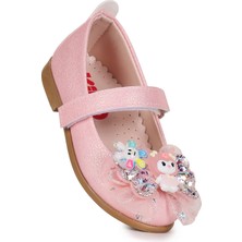 Kiko Kids Hila Cırtlı Simli Kız Bebek / Çocuk Babet Ayakkabı