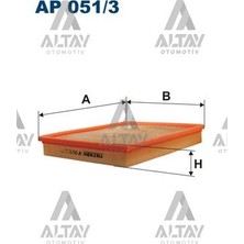 Filtron Fıltron Hava Filtresi Astra G Zafira A Z17DTL Y17DT X20DTL Y20DTH Y22DTR 06- 5835126