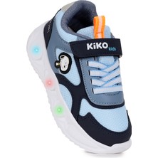Kiko Kids Pean Işıklı Cırtlı Erkek Çocuk Spor Ayakkabı