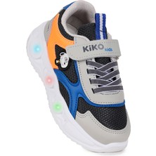 Kiko Kids Pean Işıklı Cırtlı Erkek Çocuk Spor Ayakkabı