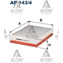 Filtron Fıltron Hava Filtresi Corolla 13= Verso / Auris 15- / Avensis 15- / Rav4 15- D4D Dizel 17801-YV020