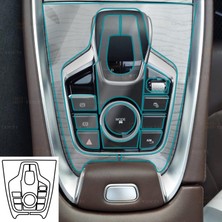 Ael-Tech Chery Tiggo 8 Pro Max Uyumlu Orta Konsol Piano Black Tpu Koruyucu 2024-2025