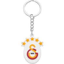 Galatasaray 5 Yıldız Arma Silikon Anahtarlık