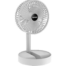 Techronix Masaüstü Vantilatör Şarjlı Vantilatör Yükselebilen Fan Soğutucu Fan Klima Serinletici 3 Kademeli Hız