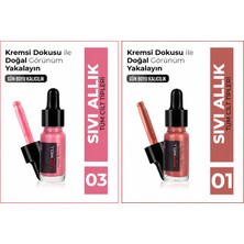 New Well Sıvı Allık Pembe Kremsi Doku Sedefli Bitiş  01 ve 03 Nolu Avantajlı 2 Li Set