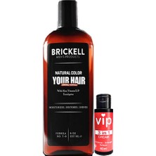 Guzzy Brickell 237 ml Erkeklere Saçsakal Beyazlıkgiderici Şampuan + Vip Büyütücügeciktiricisertleştirici Kremi 60ML
