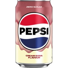 Pepsi Cream Soda Flavour Zero Sugar - Vanilya Kola Aromalı Gazlı Içecek 330 ml