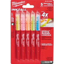 Milwaukee 5 Farklı Renkli Marker Işaretleme Kalemi - 5'li T48223206