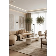 Msy Home Liora Modern Tasarımcı Imzalı Özel Seri Orta Sehpa(Üst Tabla Mdf Polipropilen Dekoratif Plastik Ayak)