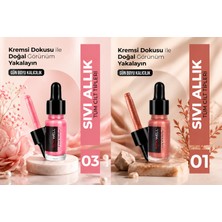 New Well Sıvı Allık Pembe Kremsi Doku Sedefli Bitiş  01 ve 03 Avantajlı Set 2 Li