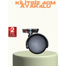 TKÇ Kilitsiz Mini Tekerlek Ayak 4 cm 4’lü Set Kolay Montaj