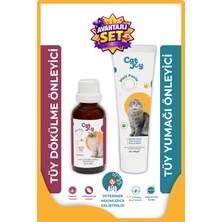 Catjoy Süper 2'li Paket Anti Hairball Malt Macun 100 gr ve B Plus Kedi Tüy Damlası 50 ml