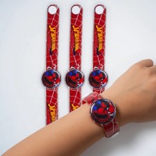 Dodomar Spider Örümcek Adam Deri Bileklik 3'lü Çıtçıtlı 18 cm Ayarlanabilir Cosplay Aksesuar